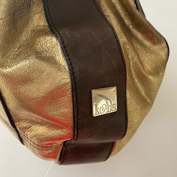 KOOBA Parker Golden Metallic Hobo Shoulder Bag O/S - Picture 5 of 15